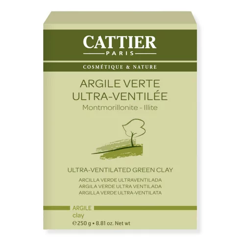 Argile verte ultra ventilée Cattier en format de 250 g
