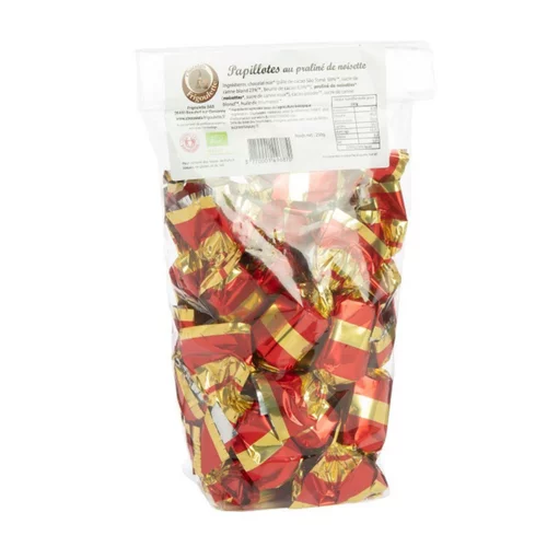 Papillottes praliné noisette bio en sachet Frigoulette - 250 g