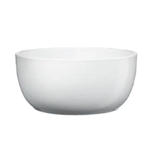 Coupe en céramique blanche Basel - Ø 20 x H 9 cm