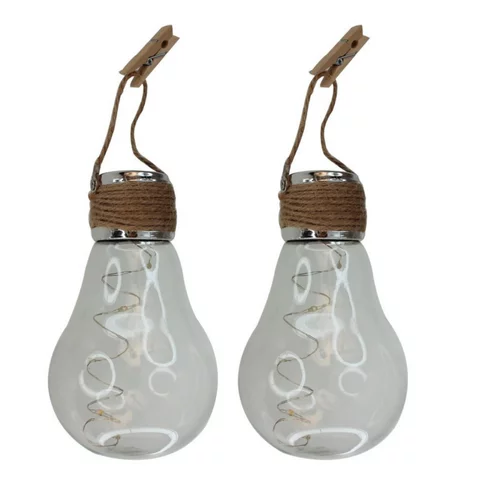 2 ampoules solaires décoratives à suspendre