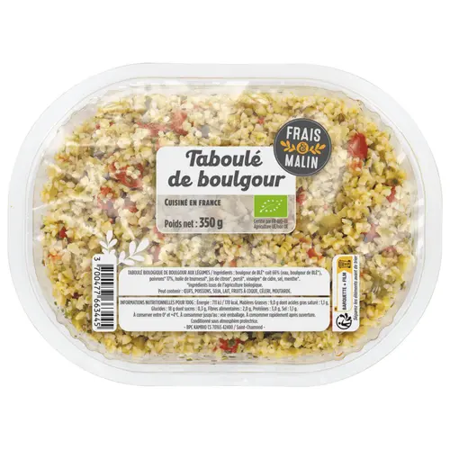 Taboulé de boulgour bio Frais et malin - 350 g