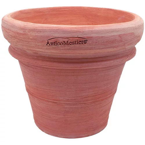 Pot à double bord coloris terre claire Anticomestiere Toscane - Ø 35 x H 30 cm