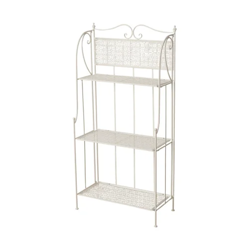 Étagère en fer blanc 4 tablettes Marisa - 59,6 x 29,2 x 120 cm