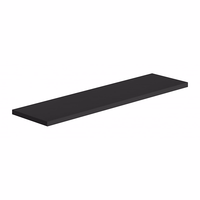 Étagère murale en bois noir – 56 × 15,5 × 1,8 cm, Smart