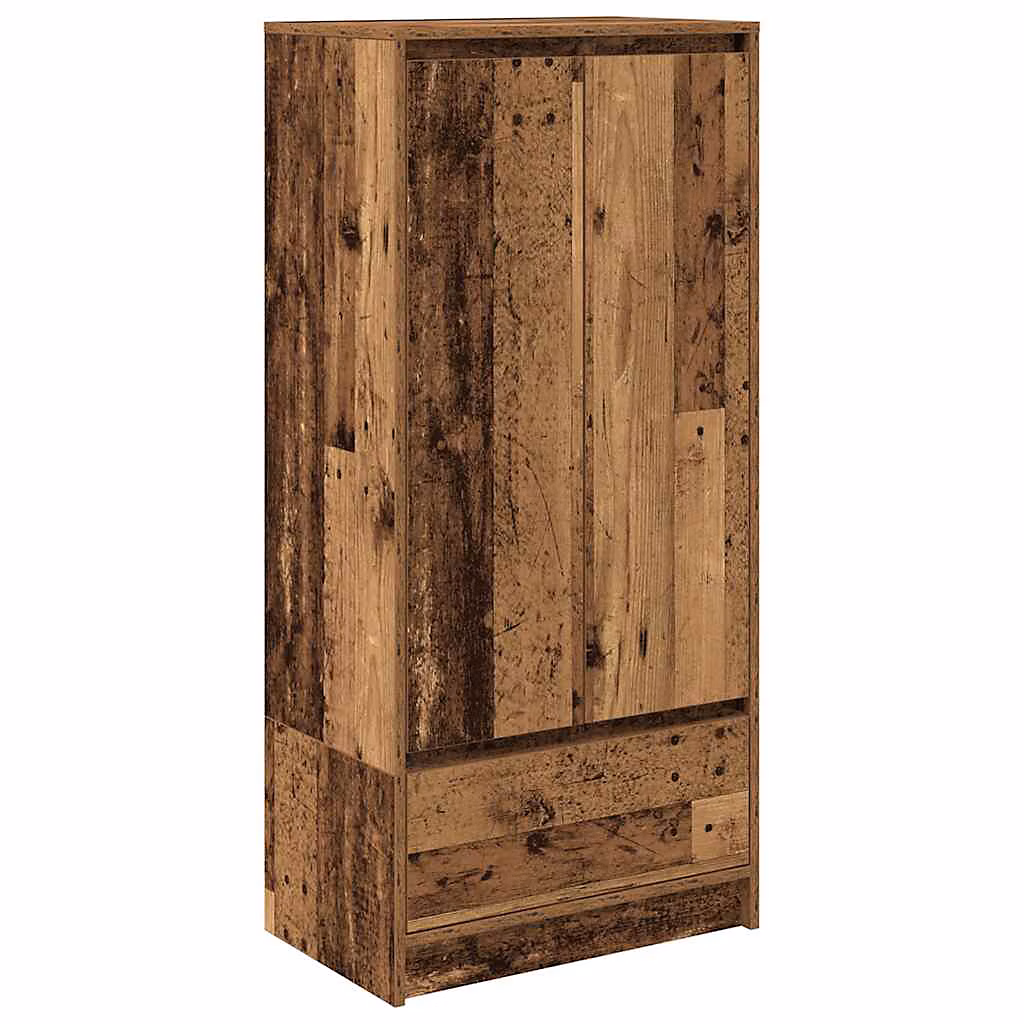 Armoire avec tiroir vieux bois 55 | 5x34x119 – 5 cm bois ingénierie vidaXL