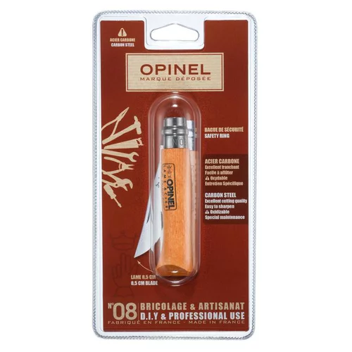 Couteau Bricolage et artisanat coloris naturel n°8 Opinel