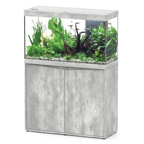 Aquarium tout équipé gris béton, AQUATLANTIS AQUARIUM Splendid 100 - 247L
