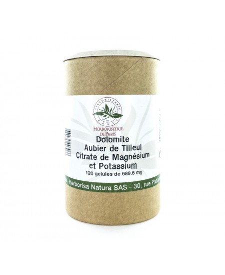 Basifiant - Dolomite Aubier de Tilleul Magnésium Potassium Lithothamne - 120 Gélules