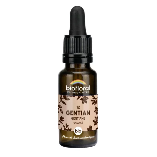 Élixir n°12 Biofloral de gentiane en flacon de 20 ml