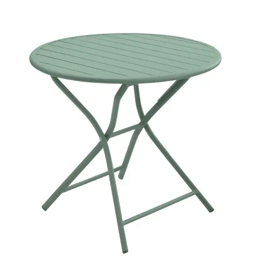 Table Max coloris vert en aluminium - Ø 80 x 74 cm