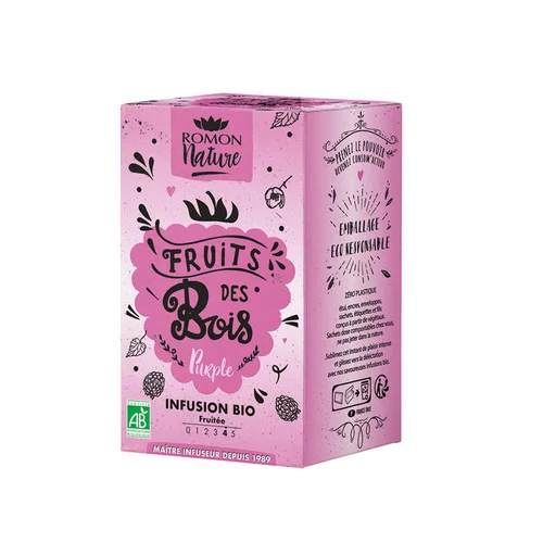 Tisane Fruits des bois bio Romon Nature - 16 sachets