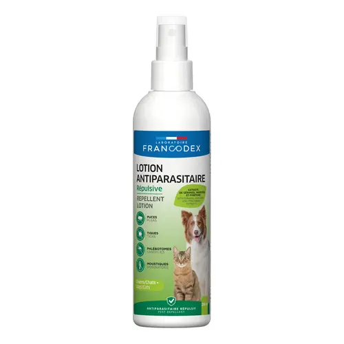 Lotion insectifuge pour chien et chat Francodex - 250 ml