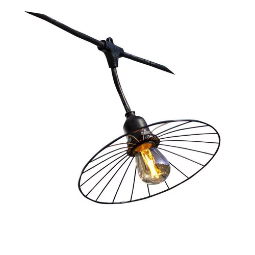 Guirlande micro LED sur secteur raccordable haute tension avec ampoules - 6 m