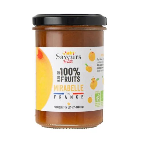 Préparation 100% fruits mirabelle de lorraine Saveurs fruits - 230 g