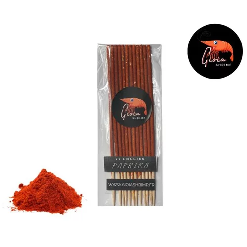Lollies au paprika bio pour les crevettes d'aquarium Gioiashrimp – sachet de 12