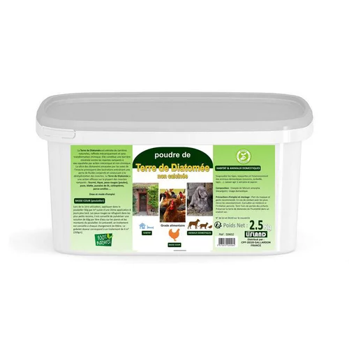 Terre de diatomée en seau - 2,5 kg
