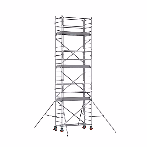 Echafaudage roulant alu – montage facile | hauteur de travail max 7.90m | 7130062