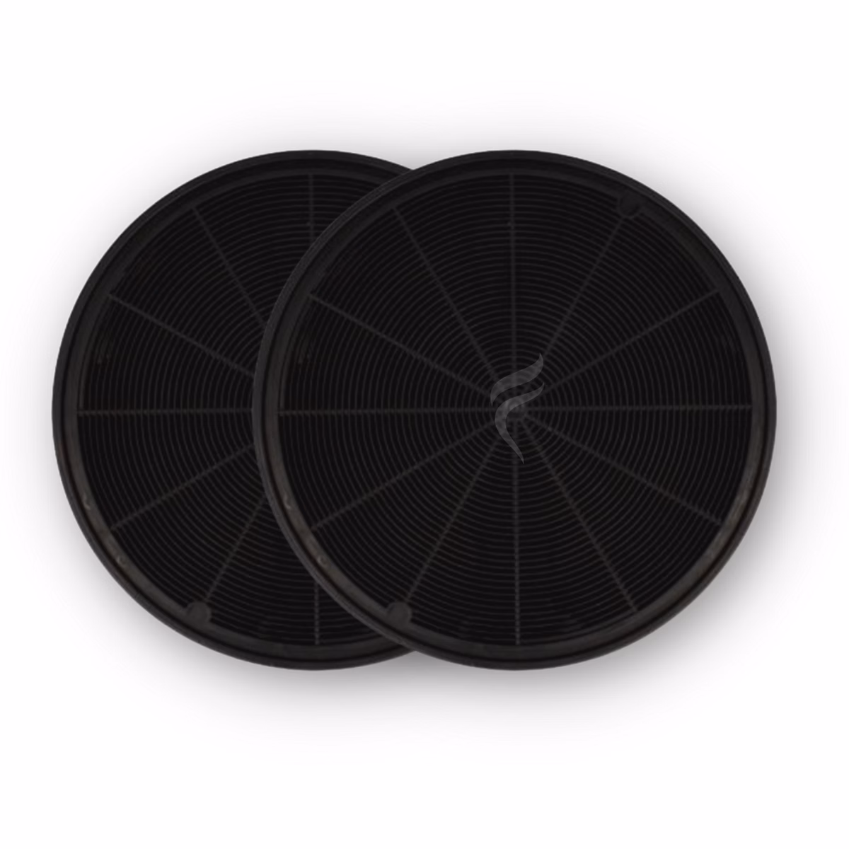 2 Filtres à Charbon pour Hotte Hotpoint-Ariston – F196, FAC529, Diamètre : 200 mm