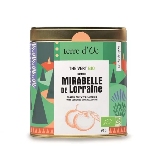 Thé vert bio mirabelle de lorraine Terre d'OC - 90 g