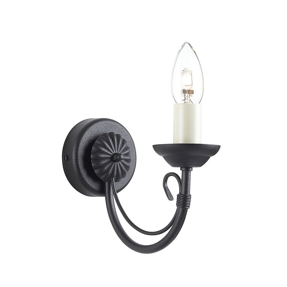 Elstead Chartwell – Applique murale d'intérieur à 1 ampoule, noir, E14