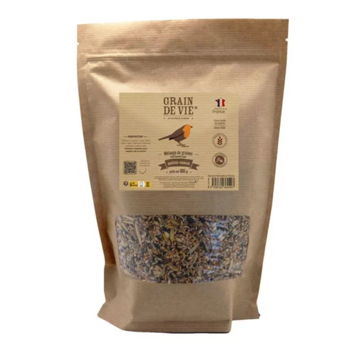 Mélange de graines premium spécial rouge-gorge Grain de Vie - 800 g