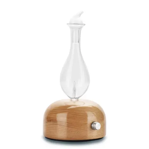 Diffuseur par nébulisation en verre et bois Aurora Zen' Arôme - diffusion 80 m2