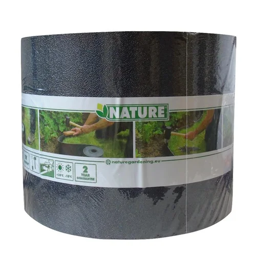 Bordure en polyéthylène recyclé noir épaisseur 3 mm Nature Outside Living - 1000 x 15 cm