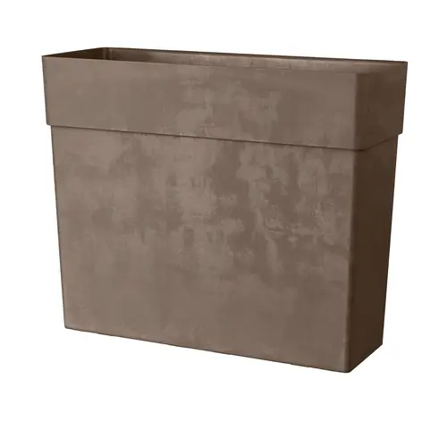 Muret haut en plastique injecté camel Deroma Like R - 78 x 29,5 x 65 cm