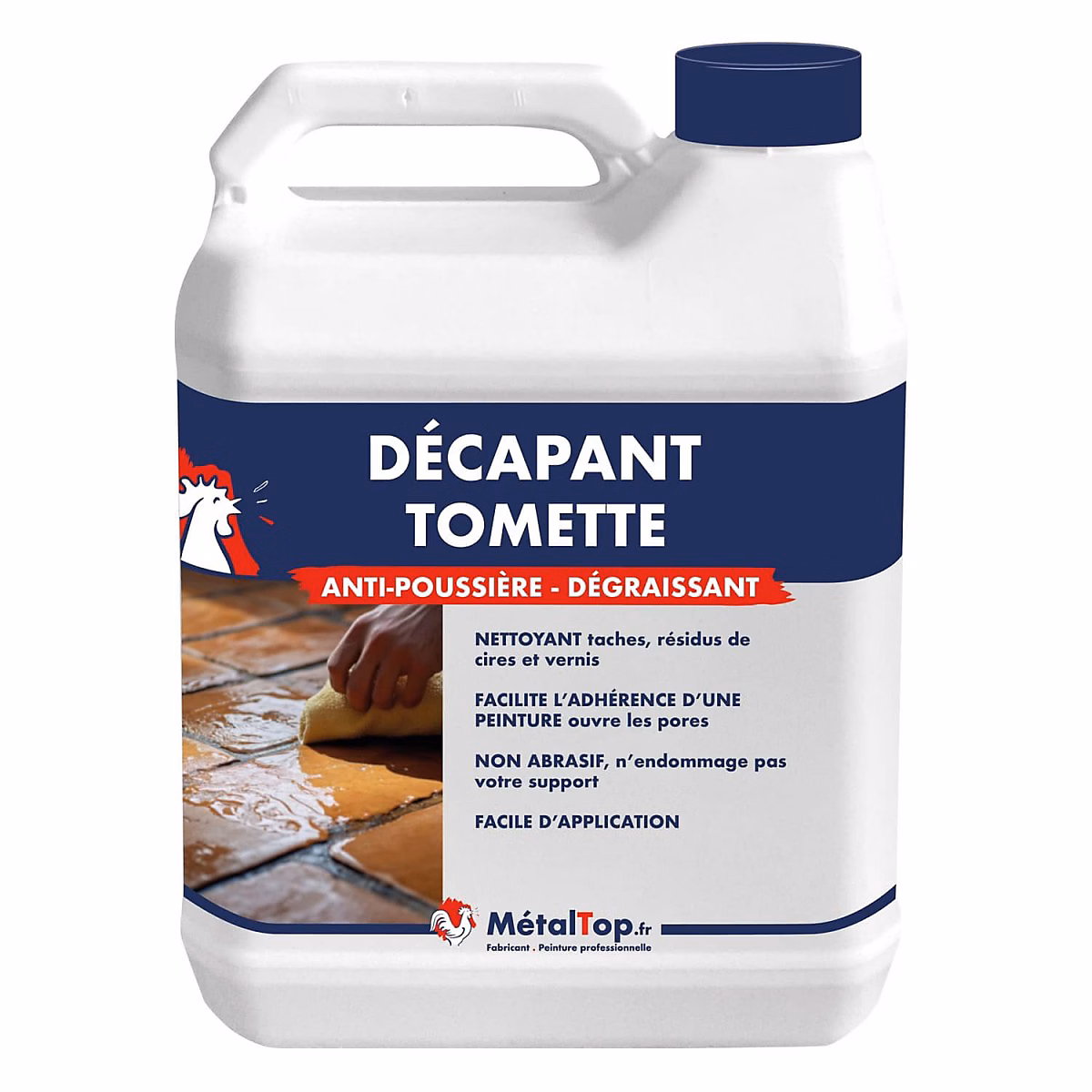 Decapant Tomette – 1 L, Métaltop