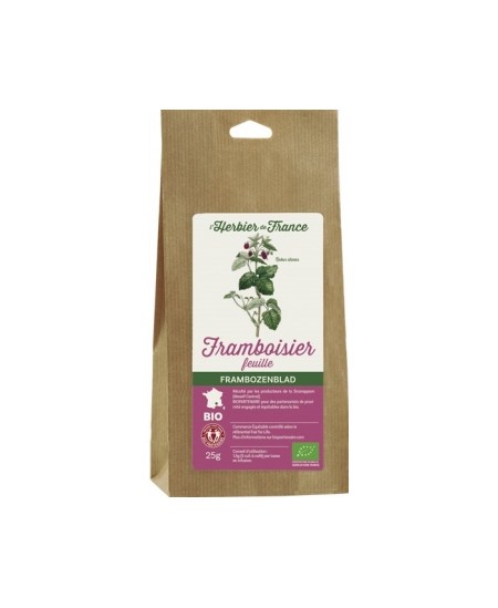 Herbier De France - Tisane Framboisier feuille - 25 gr