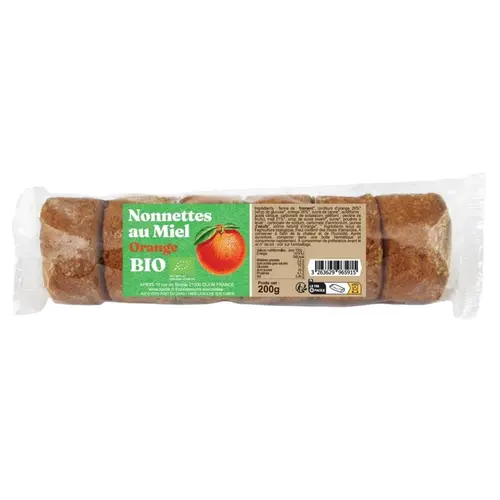 Nonnettes aux oranges bio Apidis 200gr