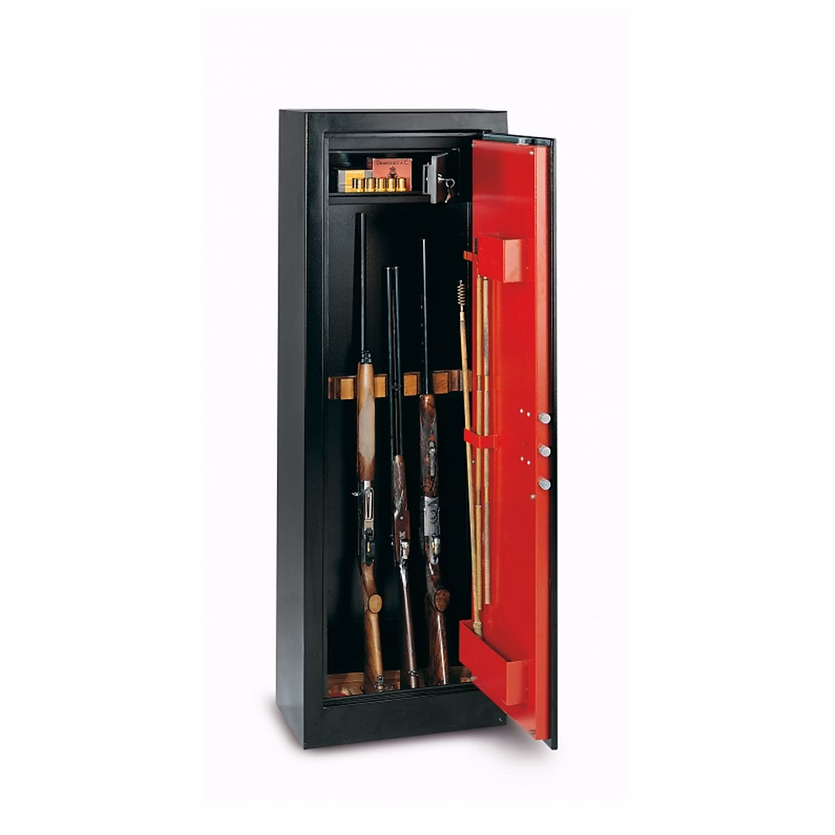 Armoire à fusils serrure à clé Technomax HS/600 SC – 11 armes avec coffre intérieur, 218 L, l.60 x H.150 x P.35 cm