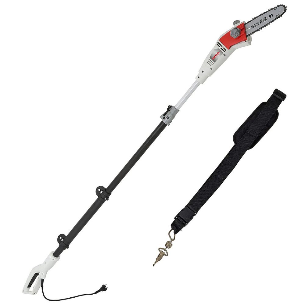 Elagueuse télescopique électrique 750W Guide Chaîne OREGON Extensible jusqu'à 4m Lubrification automatique Ikra