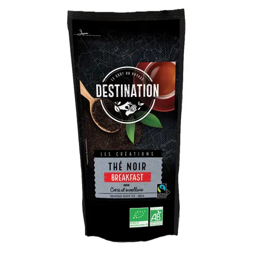Thé noir breakfast en vrac Destination - sachet 100 g