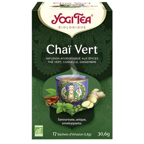 Yogi Tea Chai vert – La boîte de 17 sachets