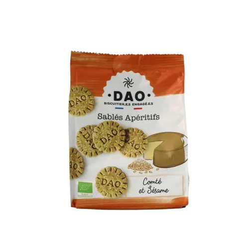 Sablés bio au comté et au sésame Dao - 100 g