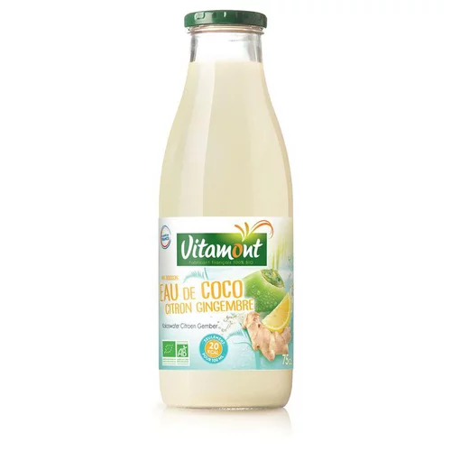 Eau de Coco citron et gingembre bio - 75cl