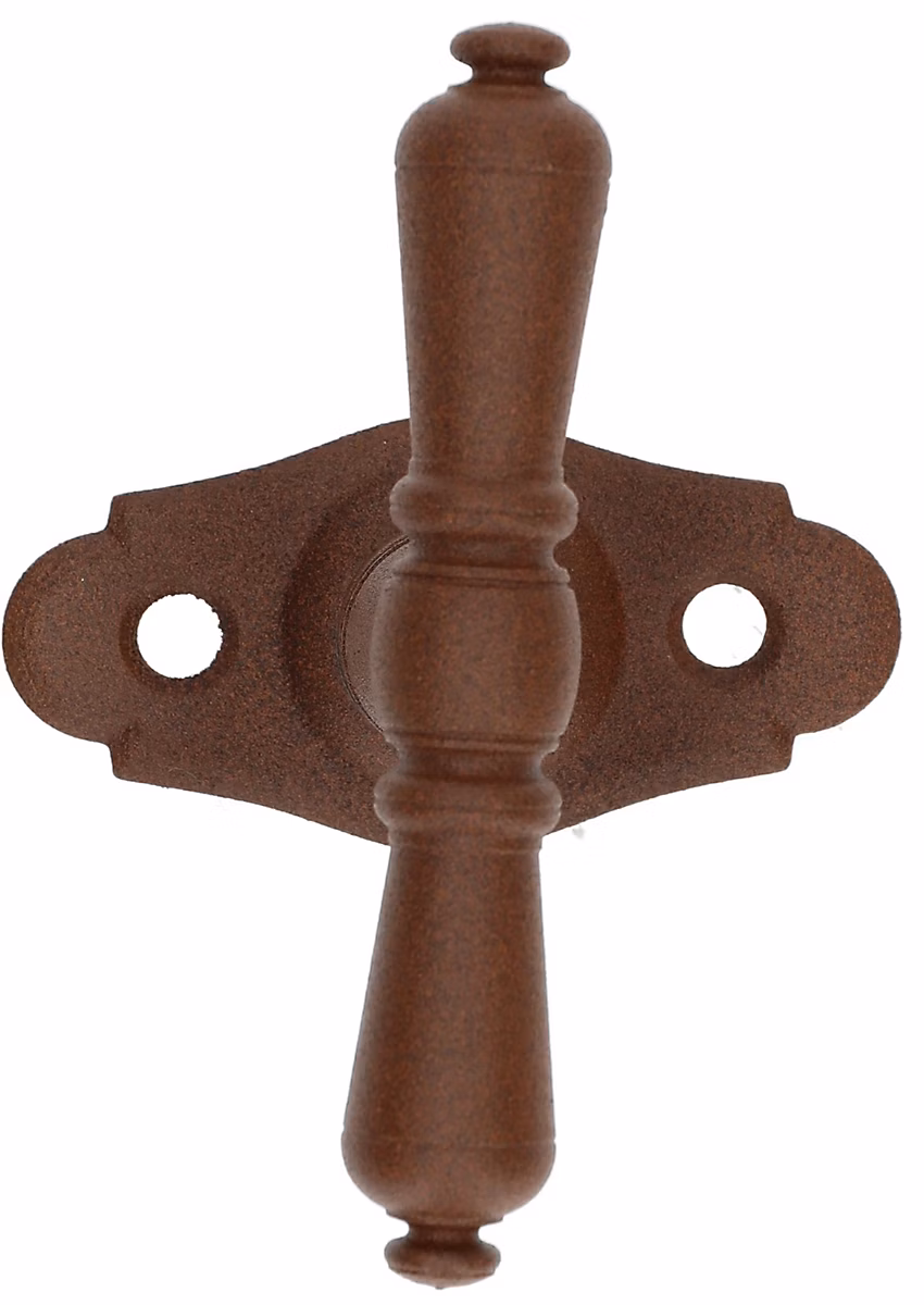 Bouton sur platine Nevers fer rouillé – BOUVET, BO52PC85E