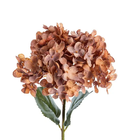 Fleur artificielle en papier hortensia coloris violet - H 65 cm