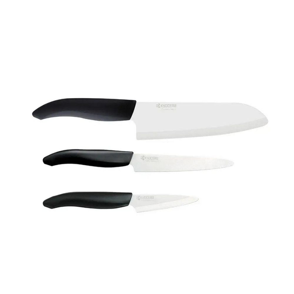 Kyocera Set chef 3 couteaux de cuisine en céramique fine - adb01791