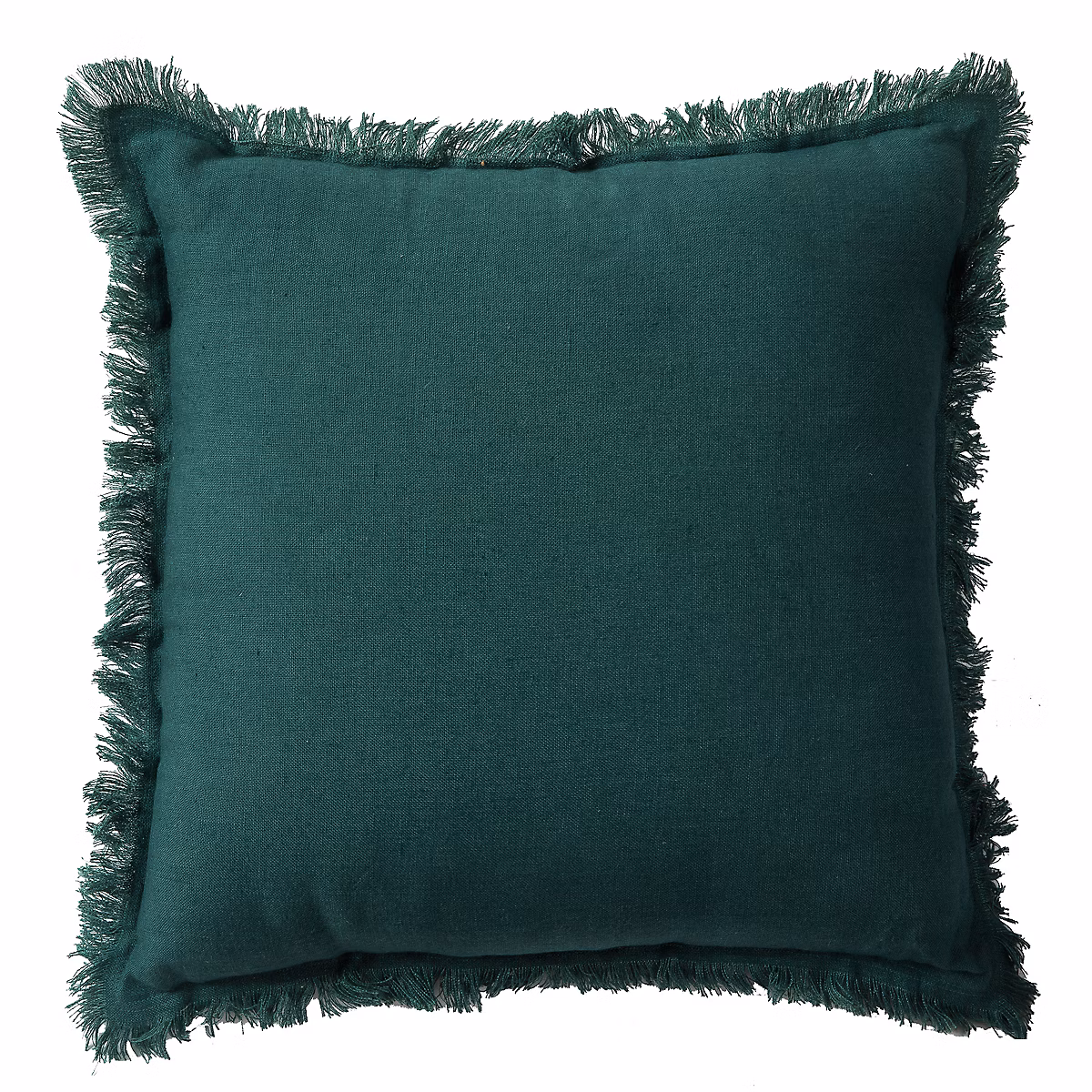 Coussin en lin – bords effilés 'Deko&co'