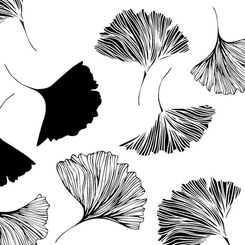 20 serviettes 3 plis Ginkgo 33x33 cm