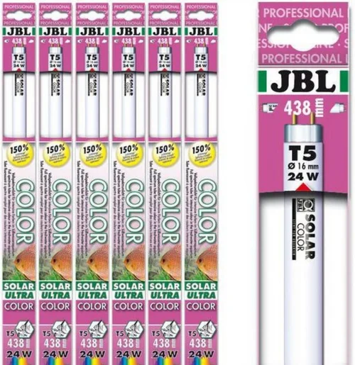 Tube fluorescent T5 coloration ultra, JBL, modèle Solar - 24W, 438mm