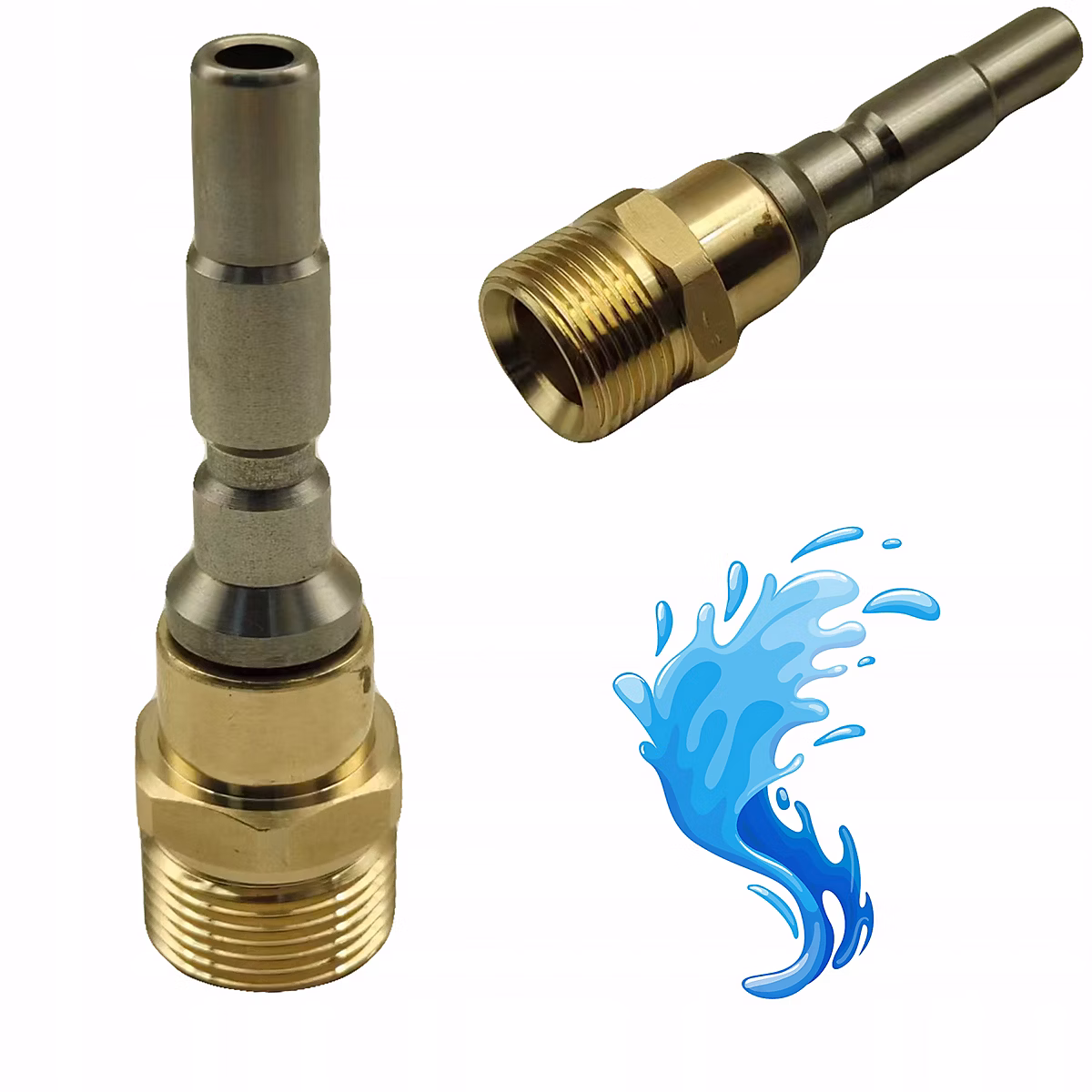 Adaptateur pour Nettoyeur Haute Pression – Laiton M22x1, 5 14 mm, QC vers Filetage, Compatible Kranzle 1050