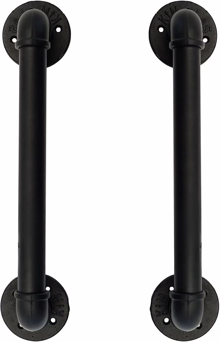 Poignée de porte – Ensemble de 2 Industriel Tuyau Poignée deTraction de Porte Barre Dappui Poignées de Porte 50 cm de Long L32D45L