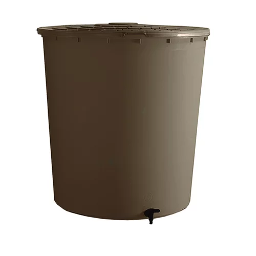 Récupérateur à eau rond 200 L taupe