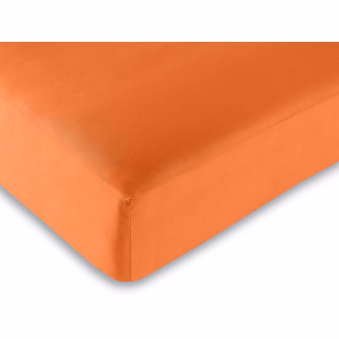 Drap housse toutes dimensions 100% Coton/57 fils/cm² – 180x200 | Orange