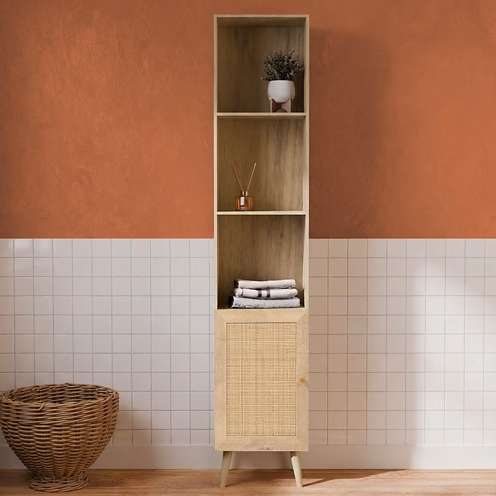 Colonne de rangement pour salle de bain. Bohème. L 35 x P 25 x H 167cm – Réf. KVTNJJZDU8882999446