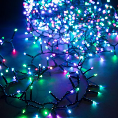 Guirlande lumineuse LED à lumière fixe multicolore sur secteur - 18 m