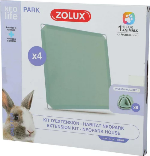 Kit d'extension pour Neopark Life du lapin coloris vert Zolux – 35,5 x 35 cm – x 4 plaques